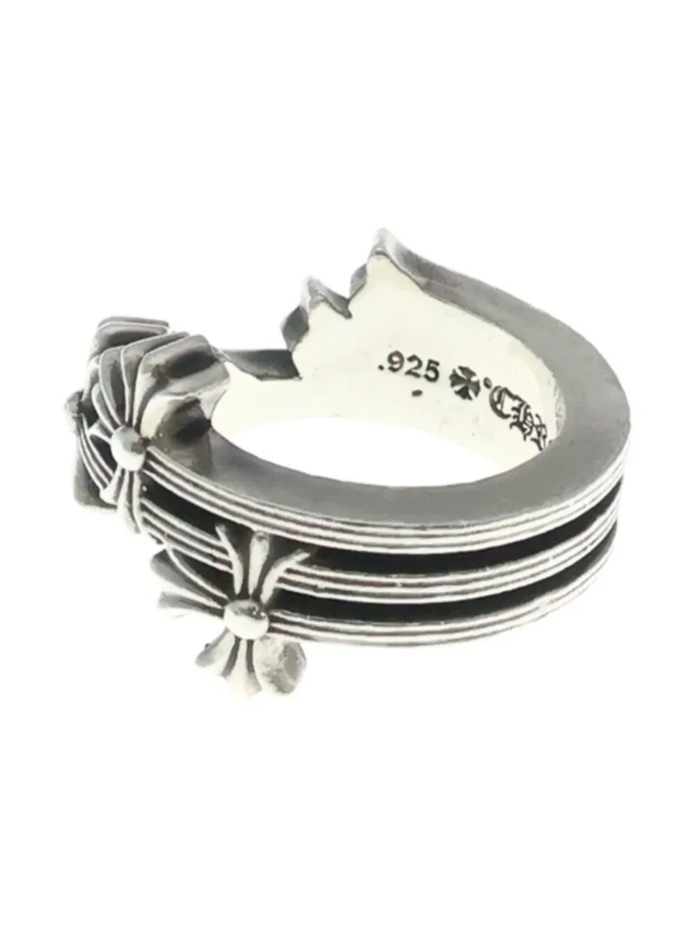 Chrome Hearts Cross Ring Silver